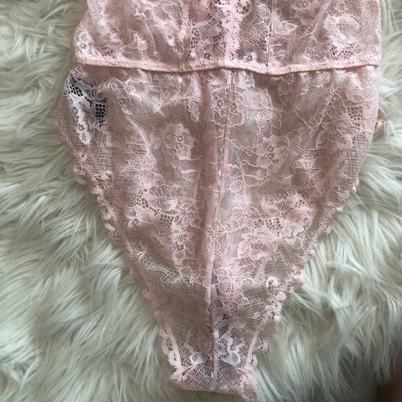 NWOT ASOS Lace bodysuit With Lace Up Back size 6 - Picture 5 of 11